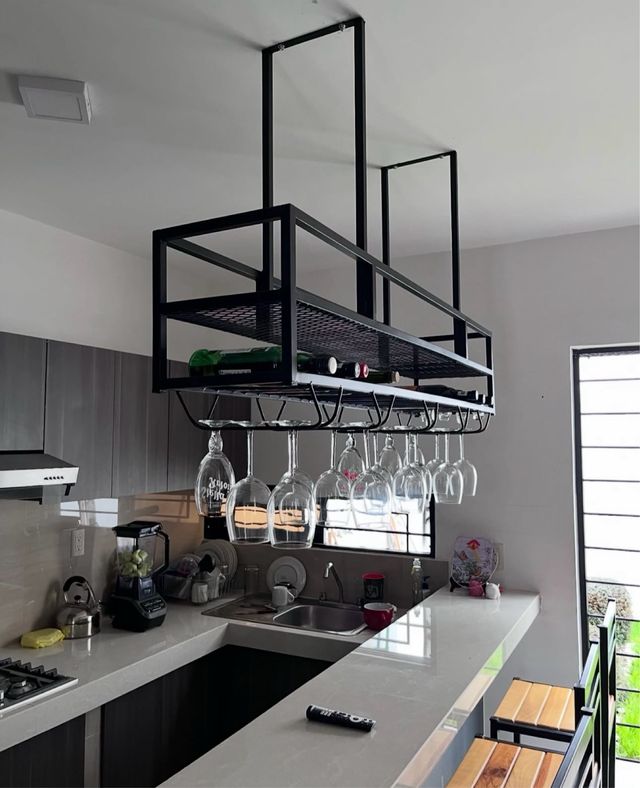 Colgador copas y botellas - Cocina