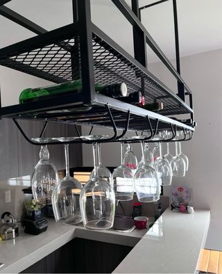 Colgador copas y botellas - Cocina
