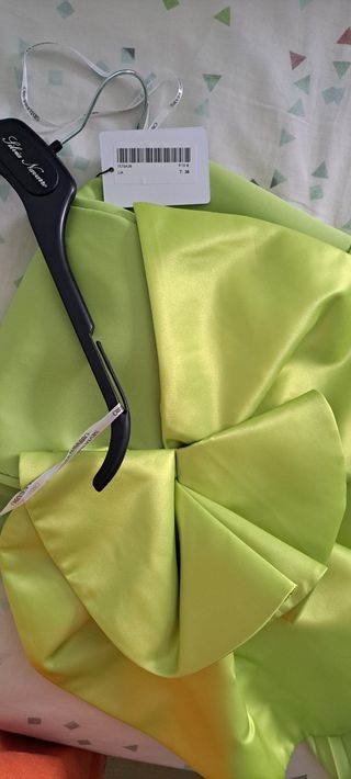 Vestido largo Silvia Navarro - Verde - Talla M