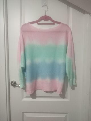 Jersey degradado rosa-verde
