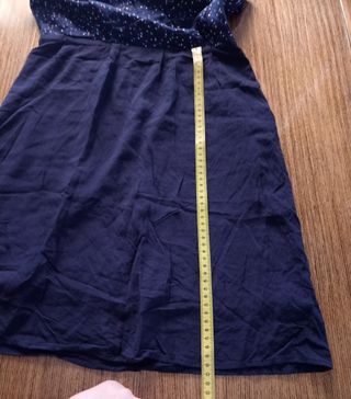 Vestido Naf Naf M - Azul con lunares