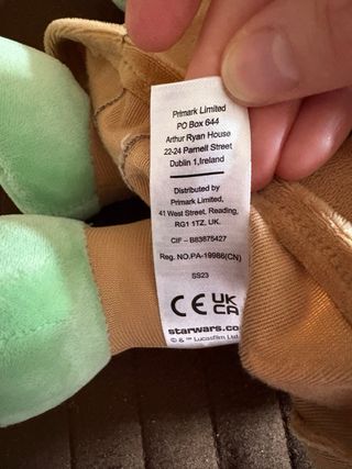 Peluche Bambino Yoda