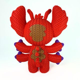 Figura Leroy (Stitch) estilo crochet impresa 3D