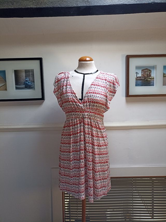 Vestido Pepe Jeans - Rojo y Blanco - Talla M