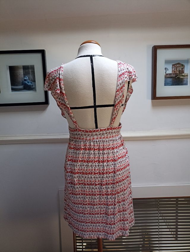 Vestido Pepe Jeans - Rojo y Blanco - Talla M