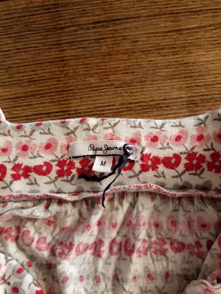 Vestido Pepe Jeans - Rojo y Blanco - Talla M