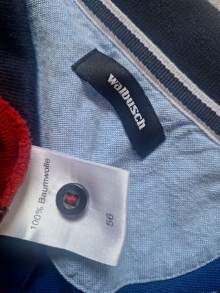 Camisa polo Walbusch vintage 56 XL multicolor 