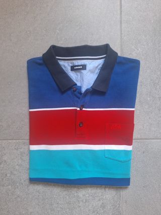 Camisa polo Walbusch vintage 56 XL multicolor 