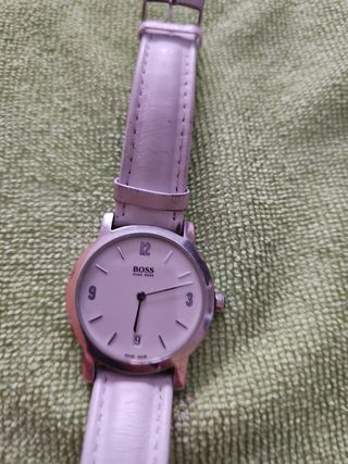 Reloj Hugo Boss mujer blanco plata