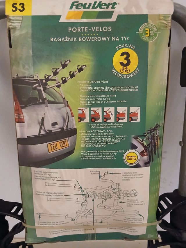 Portabicicletas Feu Vert S3 - 3 bicis