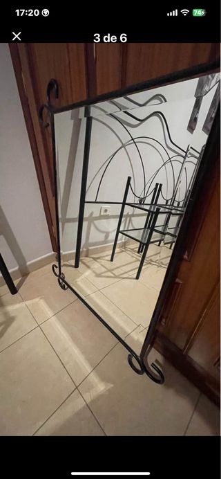 Cabecero cama + 2 mesitas noche + espejo + silla