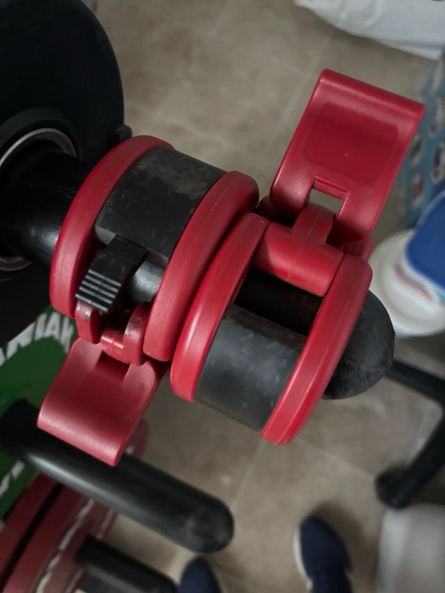 lote maniak gimnasio . Discos ,bastidor y banco