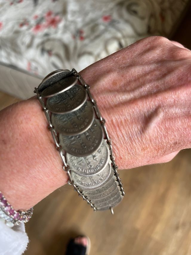 Bracciale monete vintage