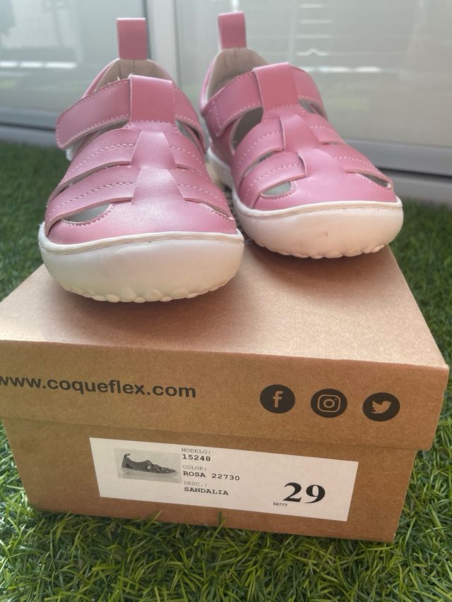 Sandalias respetuosas Coqueflex niña 29, nuevas