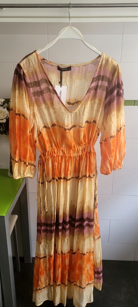 Vestido Tintoretto M - Largo estampado