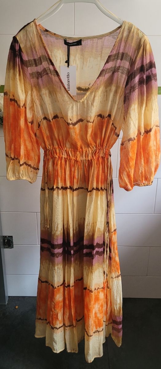 Vestido Tintoretto M - Largo estampado