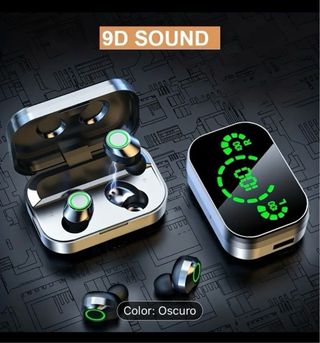 Auriculares Bluetooth LED - 9D