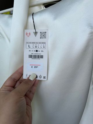 Top blanco Zara - elegante