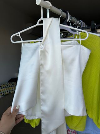Top blanco Zara - elegante