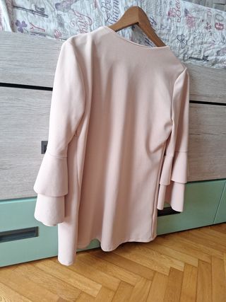 Chaqueta tipo Blazer Rosa Claro