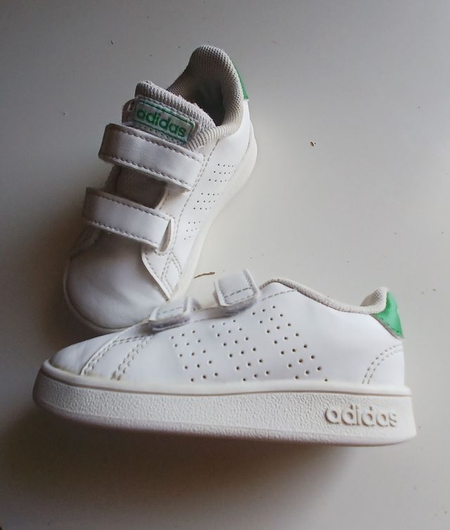 Zapatillas Adidas Bebé - Blancas - Talla 21
