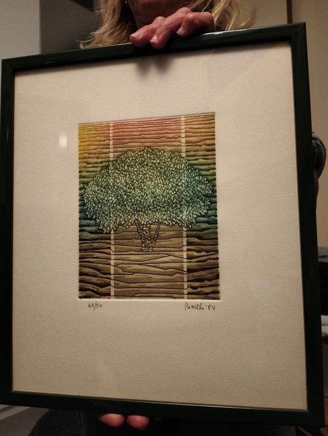 Stampa d'autore del pittore Mario Rossello numerat