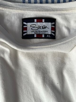 Siksilk camiseta blanco-negro