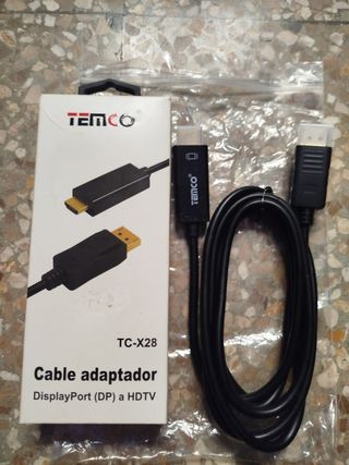 Cable Adaptador TEMCO DisplayPort a HDMI TC-X28