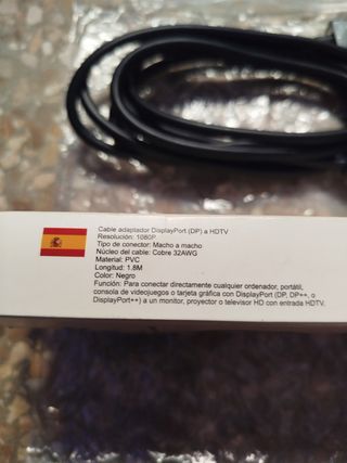 Cable Adaptador TEMCO DisplayPort a HDMI TC-X28