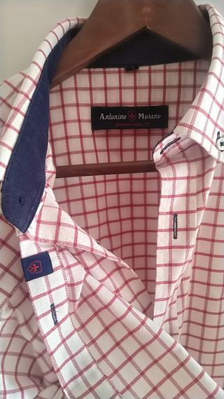 Camisa Antonino Moreno L - Cuadros rojos