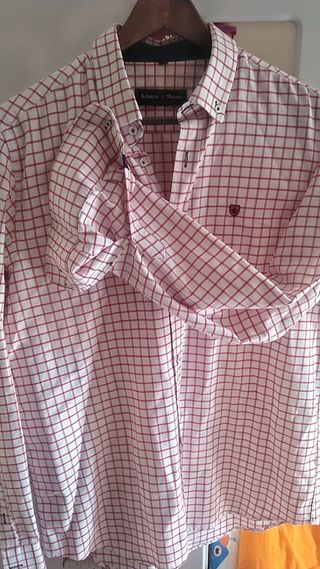 Camisa Antonino Moreno L - Cuadros rojos