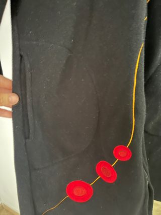 Abrigo porteo y embarazo negro - talla M
