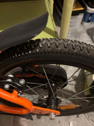 Bicicleta niño 16" naranja