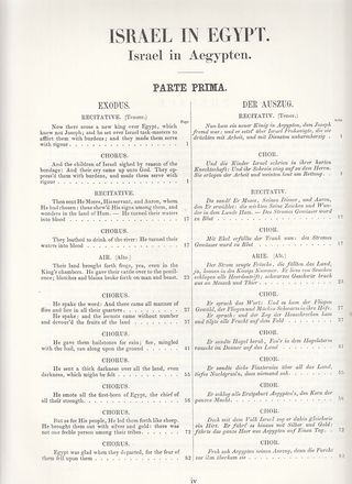 G. F. Handel. Israel en Egipto. Para orq. completa
