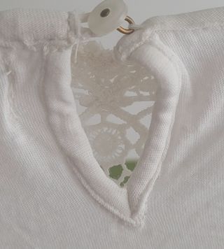 Blusa Sfera blanca encaje L