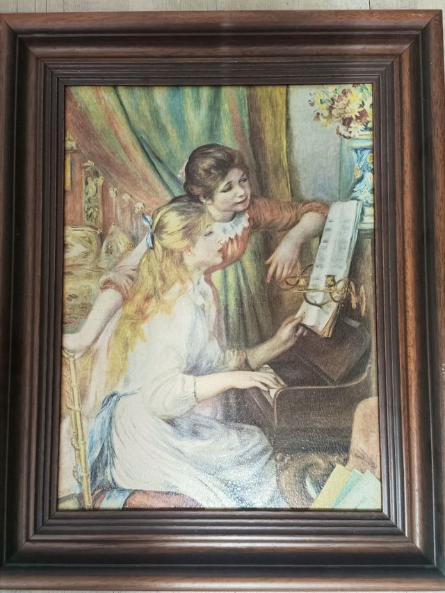 Cuadros con marcos de madera