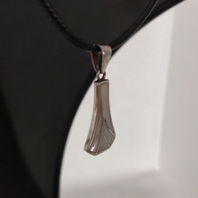 Colgante Plata de Ley con cordón negro