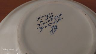 Jogo de Chá em Porcelana - Azul e Branco