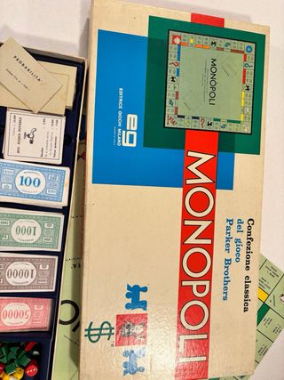 Gioco da tavola vintage Monopoli in lire