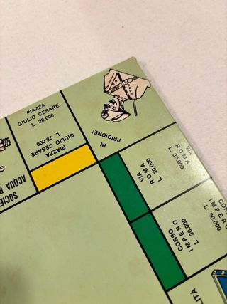Gioco da tavola vintage Monopoli in lire