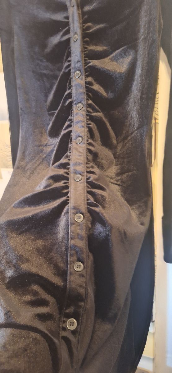 Vestido terciopelo negro talla S
