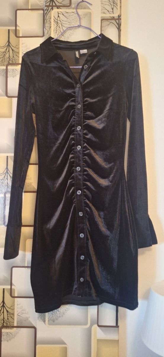 Vestido terciopelo negro talla S