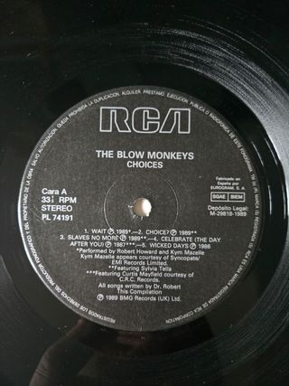 Vinilo The Blow Monkeys - Choices