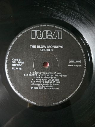 Vinilo The Blow Monkeys - Choices