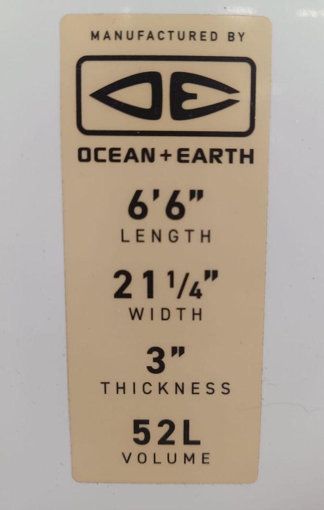 Tabla Surf Ocean & Earth 6'6" usada