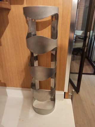 Botellero acero inoxidable 4 botellas