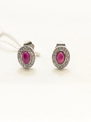 Pendientes oro blanco 18k 