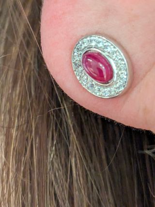 Pendientes oro blanco 18k 