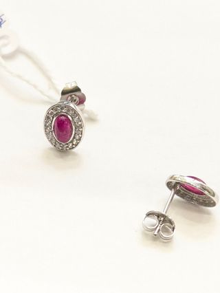 Pendientes oro blanco 18k 