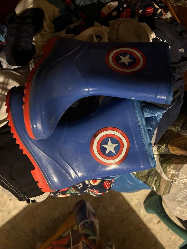 Botas lluvia Capitán América Niño 26